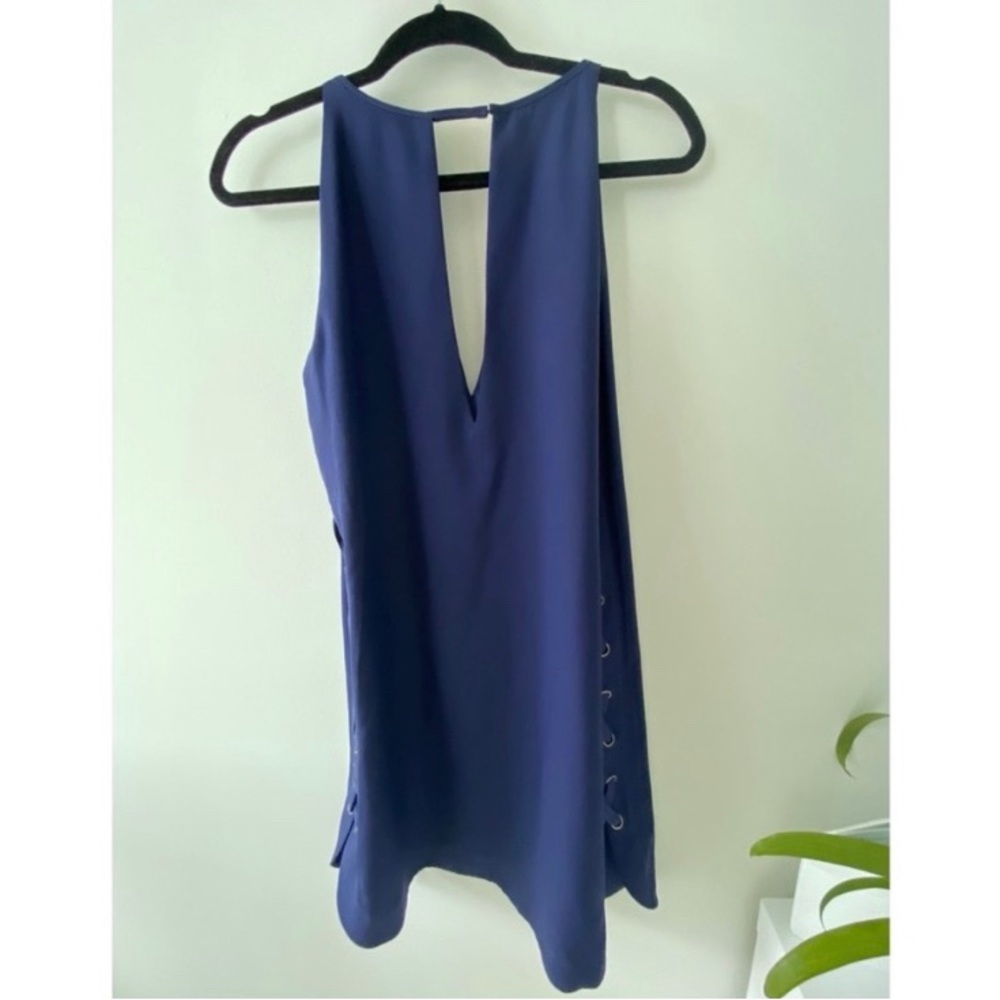 Parker Navy Sleeveless dress